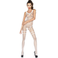 PASSION - KVINNA BS045 VIT BODYSTOCKING EN STORLEK