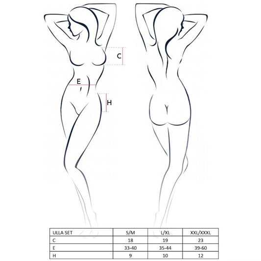 PASSION - KVINNA ULLA SET STORLEK S/M