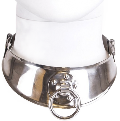 HÅRD METALLHALSBAND MED RING