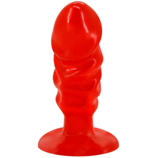BAILE - UNISEX ANALPLUGG MED RÖD SUGKOPP