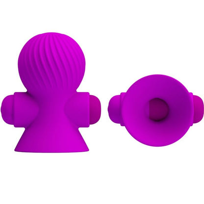 PRETTY LOVE - NIPPELSTIMULATORER 12M LILA VIBRATION
