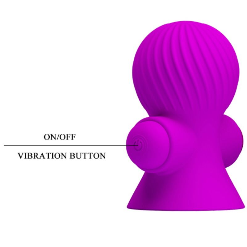 PRETTY LOVE - NIPPELSTIMULATORER 12M LILA VIBRATION