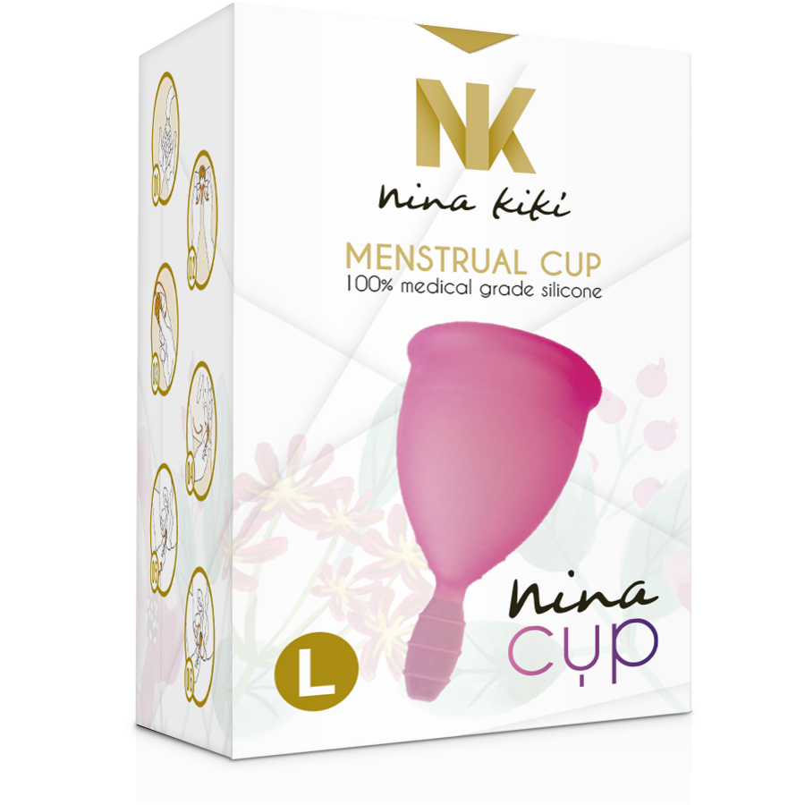 NINA KIKÍ - MENSTRUAL CUP PINK - SIZE L - Kink&Play