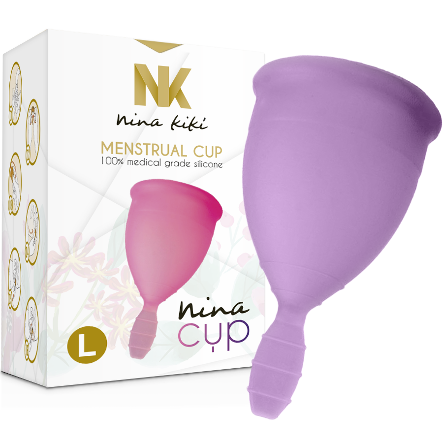 NINA KIKÍ - MENSTRUAL CUP PURPLE - SIZE L - Kink&Play