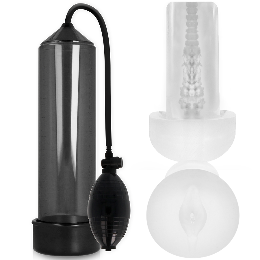 PUMP ADDICTED - RX3 SVART MED PLEASURE SLEEVE