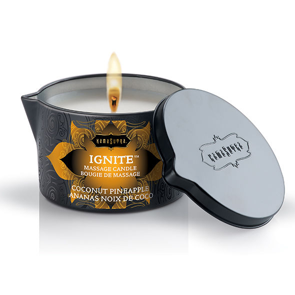 KAMASUTRA - COCONUT AND PINEAPPLE MASSAGE CANDLE 170GR - Kink&Play