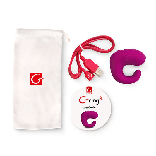 G-VIBE - FUN TOYS GRING VIBRATORRING XL SÖT HALLON