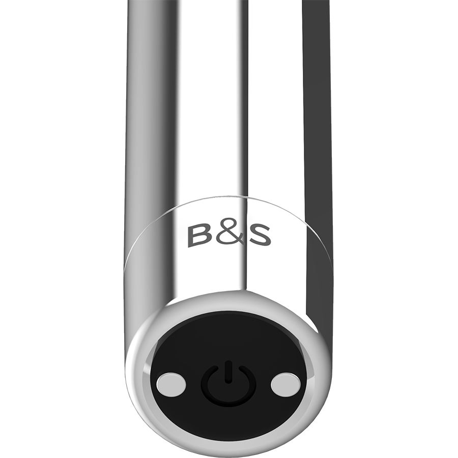 SVART & SILVER - KAILAN 2 SILVER VIBRERANDE MAGNETISK KULA