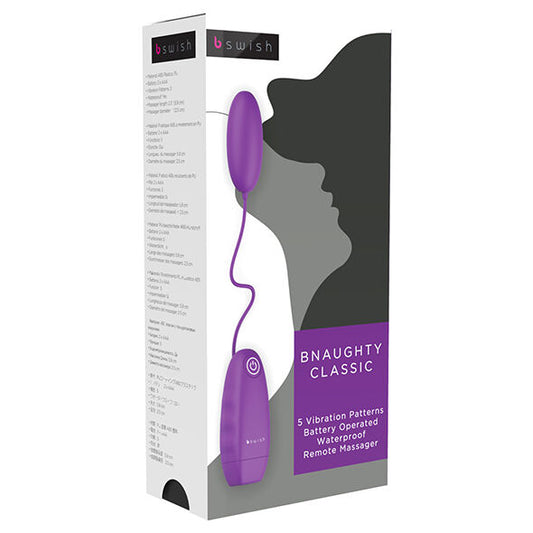 B SWISH - BNAUGHTY KLASSISK VIBRERINGSKULA LILA