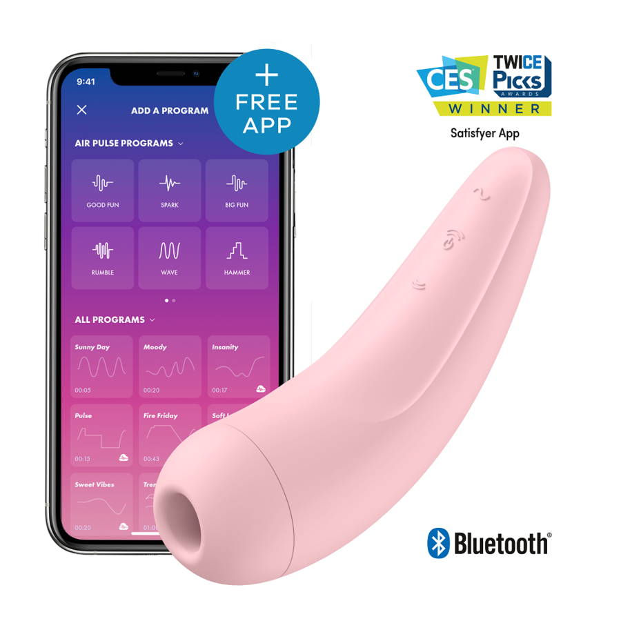 SATISFYER - CURVY 1 + RÖD ROSA
