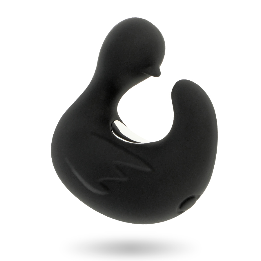 BLACK&SILVER - DUCKYMANIA UPPLADDNINGSBAR SILIKON STIMULERANDE ANK-FINGERTUTA