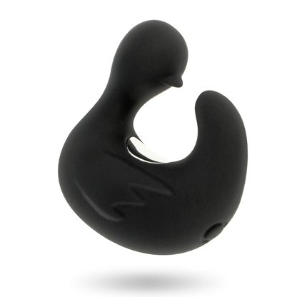 BLACK&SILVER - DUCKYMANIA UPPLADDNINGSBAR SILIKON STIMULERANDE ANK-FINGERTUTA