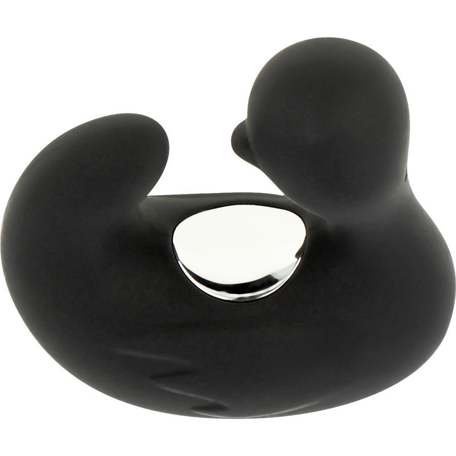 BLACK&SILVER - DUCKYMANIA UPPLADDNINGSBAR SILIKON STIMULERANDE ANK-FINGERTUTA