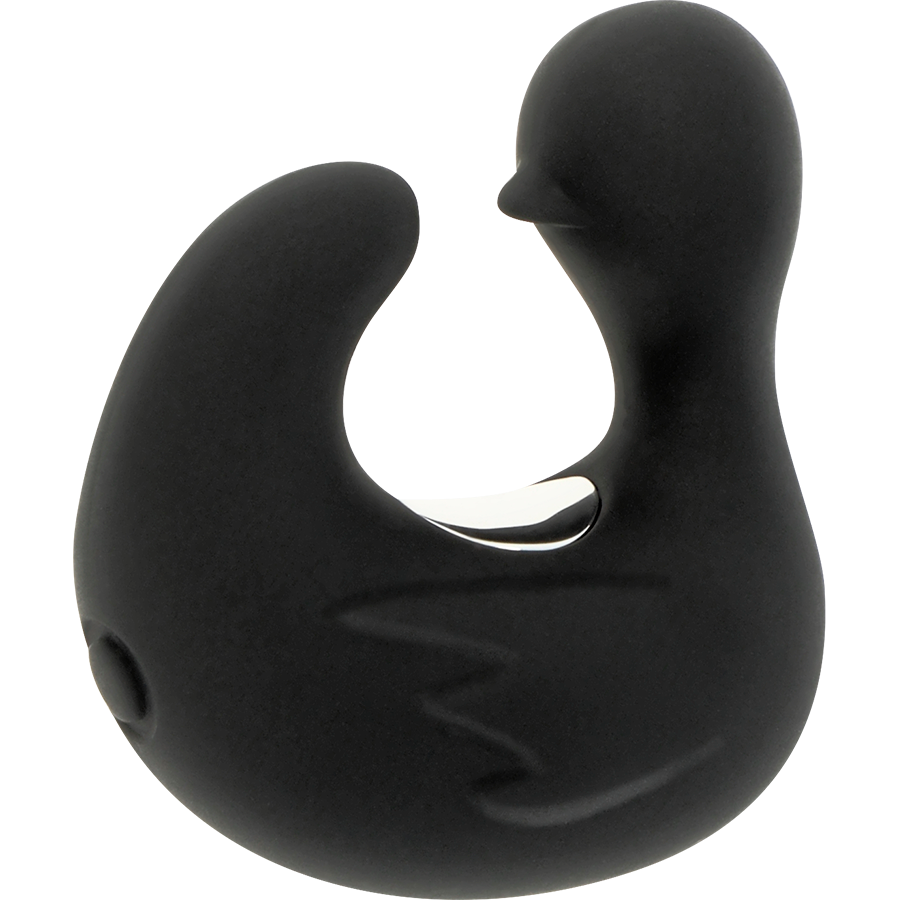 BLACK&SILVER - DUCKYMANIA UPPLADDNINGSBAR SILIKON STIMULERANDE ANK-FINGERTUTA