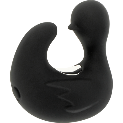 BLACK&SILVER - DUCKYMANIA UPPLADDNINGSBAR SILIKON STIMULERANDE ANK-FINGERTUTA