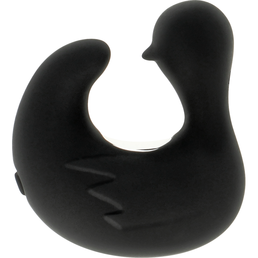 BLACK&SILVER - DUCKYMANIA UPPLADDNINGSBAR SILIKON STIMULERANDE ANK-FINGERTUTA