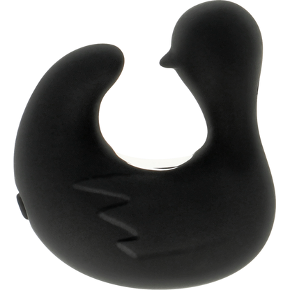 BLACK&SILVER - DUCKYMANIA UPPLADDNINGSBAR SILIKON STIMULERANDE ANK-FINGERTUTA
