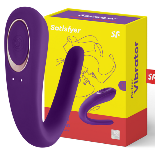 SATISFYER - PARTNER LEKSAKSVIBRATOR SOM STIMULERAR BÅDA PARTNERS