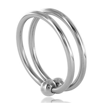 METAL HARD - DOUBLE GLANS RING 28MM - Kink&Play