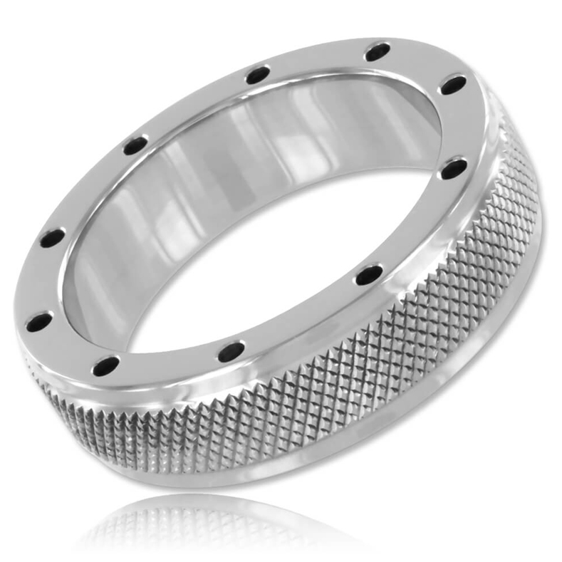 METAL HARD - METAL RING FOR PENIS AND TESTICLES 45MM - Kink&Play