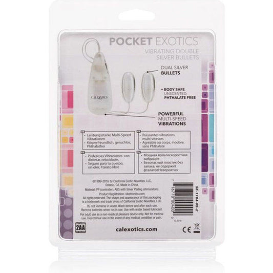 CALEXOTICS - VIBRERANDE KULA SILVER DUO
