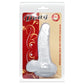 BAILE - REALISTISK DILDO MED SUGKOPPA OCH TESTIKLAR 16,7 CM TRANSPARENT
