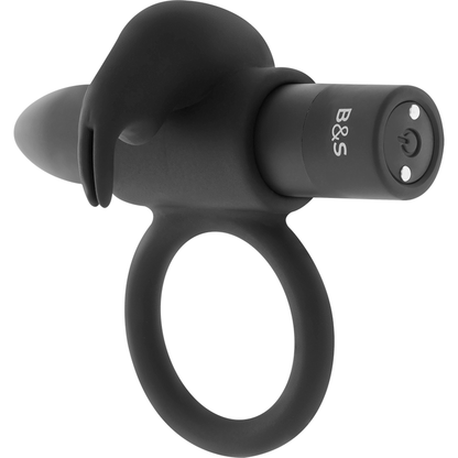 SVART & SILVER - BURTON RING 10 VIBRATIONSLÄGEN SVART
