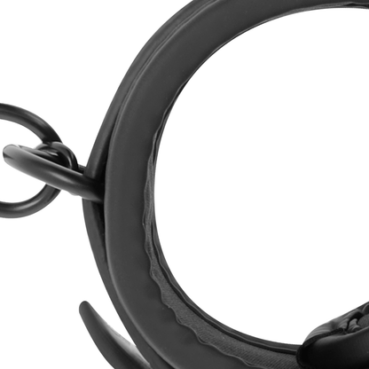 FETISH SUBMISSIVE - MASTER POSITION WITH 4 NOPRENE-LINED HANDCUFFS - Kink&Play