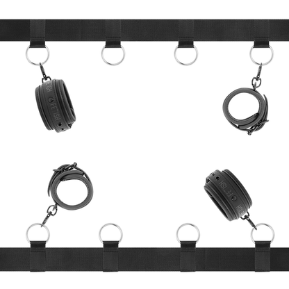 FETISH SUBMISSIVE - LUXURY BED TIES SET WITH NOPRENE LINING - Kink&Play