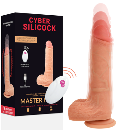 CYBER SILICOCK - REMOTE CONTROL REALISTIC MASTER HUCK 20.9 CM -O- 4 CM - Kink&Play