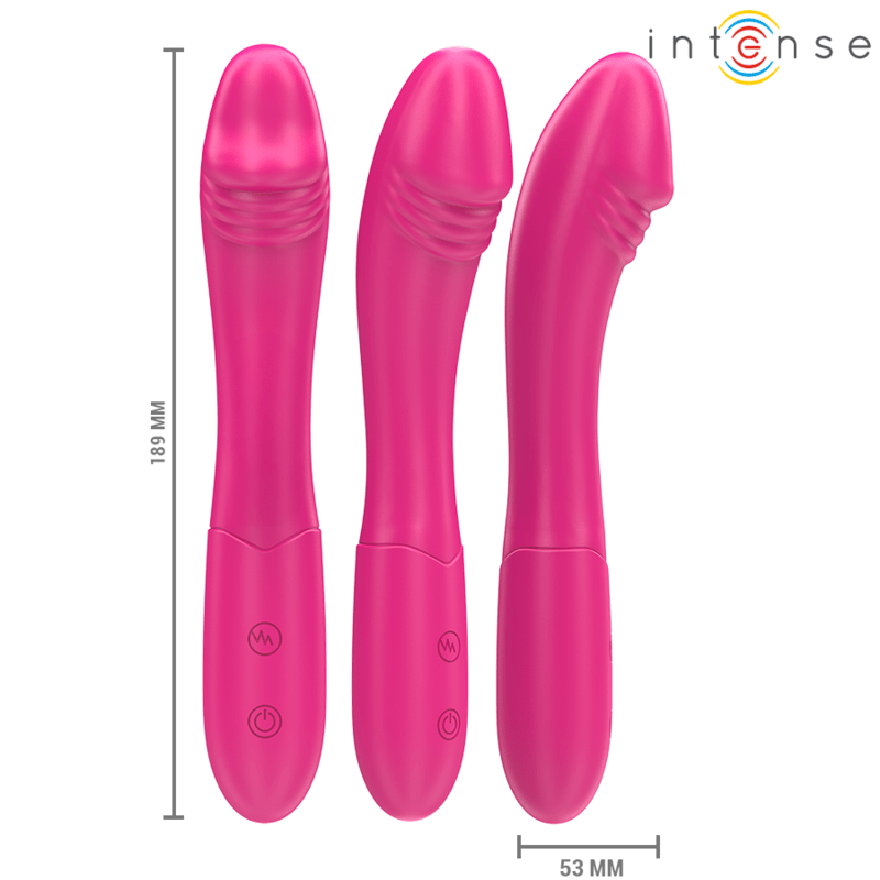 INTENSE - BELINDA VIBRATOR 19 CM FLEXIBLE 10 VIBRATIONS PINK - Kink&Play