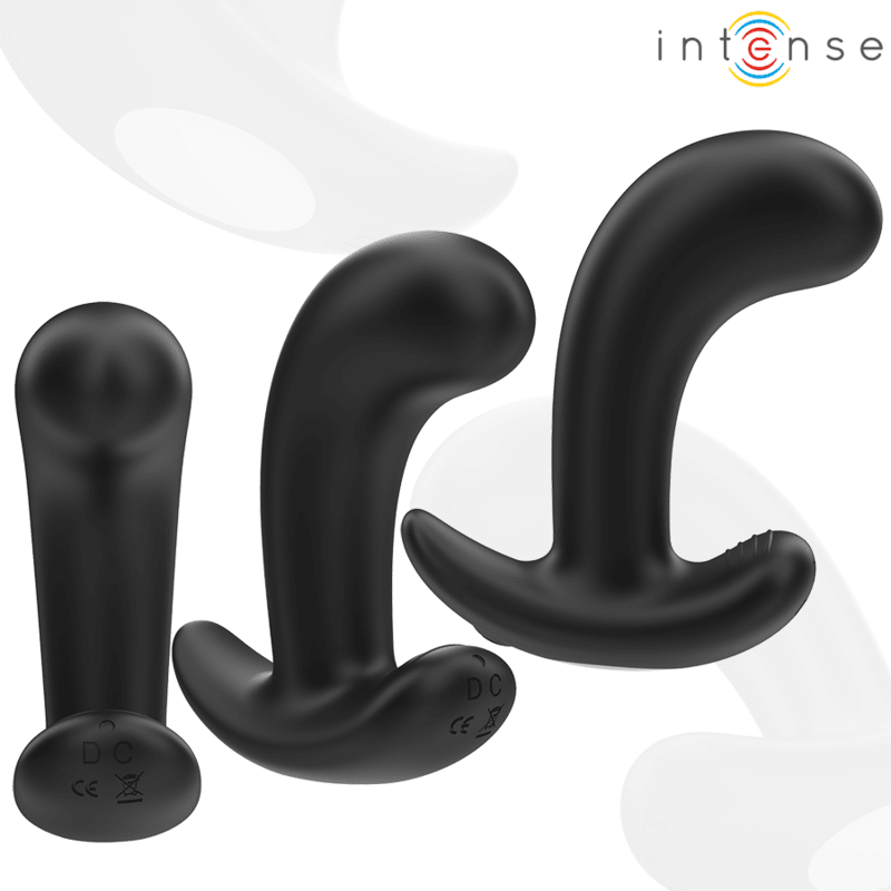 INTENSE - CHANDLER ANAL PLUG 10 VIBRATIONS BLACK REMOTE CONTROL - Kink&Play
