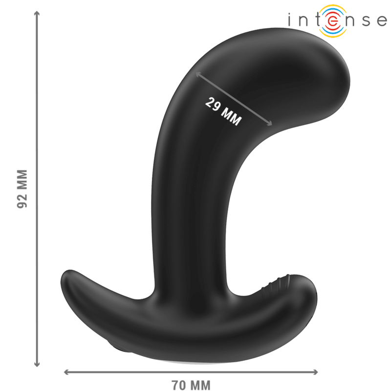 INTENSE - CHANDLER ANAL PLUG 10 VIBRATIONS BLACK REMOTE CONTROL - Kink&Play