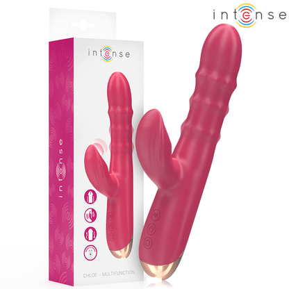 INTENSE - CHLOE MULTIFUNCTION VIBRATOR 3 IN 1 RED - Kink&Play