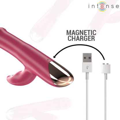 INTENSE - CHLOE MULTIFUNCTION VIBRATOR 3 IN 1 RED - Kink&Play