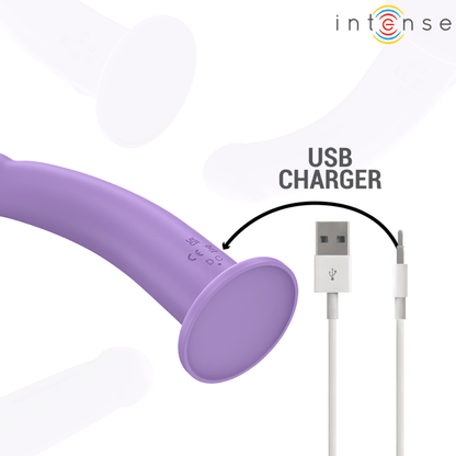 INTENSE - EDDIE VIBRATOR 17.5 CM 10 VIBRATIONS PURPLE REMOTE CONTROL - Kink&Play