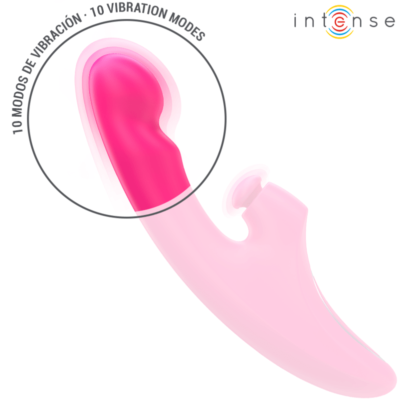INTENSE - EMI VIBRATOR 13.5 CM MULTIFUNCTION 3 IN 1 10 VIBRATIONS PINK - Kink&Play