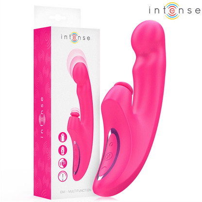 INTENSE - EMI VIBRATOR 13.5 CM MULTIFUNCTION 3 IN 1 10 VIBRATIONS PINK - Kink&Play