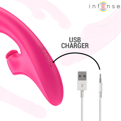 INTENSE - EMI VIBRATOR 13.5 CM MULTIFUNCTION 3 IN 1 10 VIBRATIONS PINK - Kink&Play