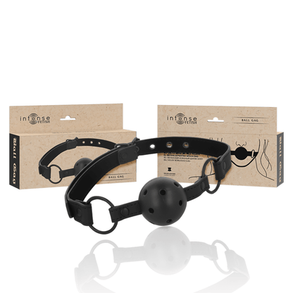 INTENSE - FETISH VEGAN LEATHER BALL GAG - Kink&Play
