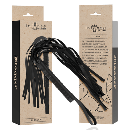 INTENSE - FETISH VEGAN LEATHER FLOGGER - Kink&Play