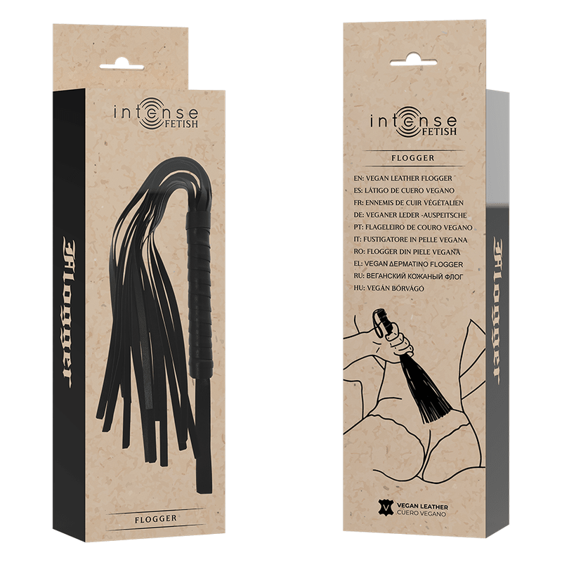 INTENSE - FETISH VEGAN LEATHER FLOGGER - Kink&Play
