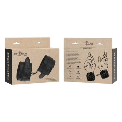 INTENSE - FETISH VEGAN LEATHER HANDCUFFS - Kink&Play