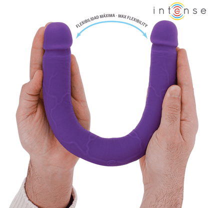 INTENSE - GUNTER DILDO DOUBLE VIBRATOR 40 CM PURPLE REMOTE CONTROL - Kink&Play