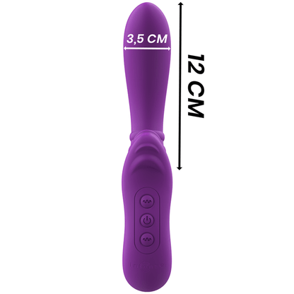 INTENSE - HARRY FLEXIBLE VIBRATOR WITH PURPLE TONGUE - Kink&Play