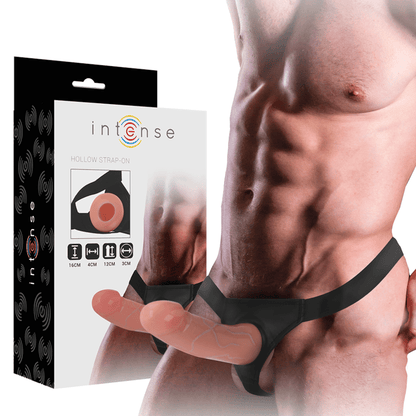 INTENSE - HOLLOW HARNESS WITH DILDO 16 X 3 CM - Kink&Play