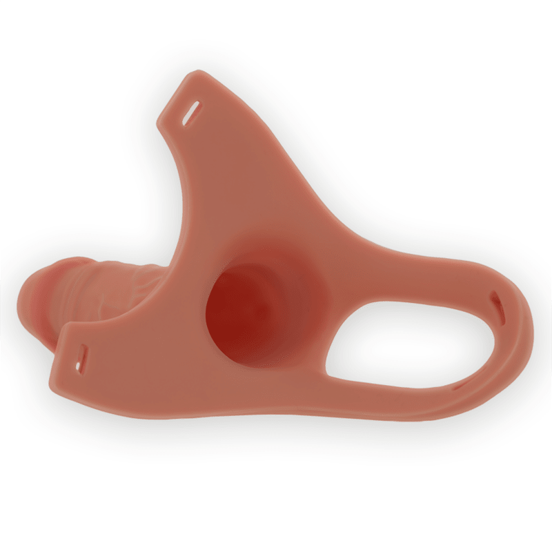 INTENSE - HOLLOW HARNESS WITH SILICONE DILDO 16 X 3.5 CM - Kink&Play