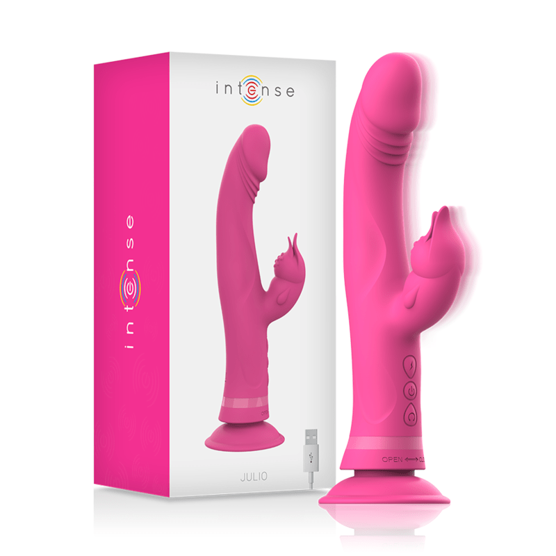 INTENSE - JULIO RABBIT VIBRATOR PINK SILICONE - Kink&Play