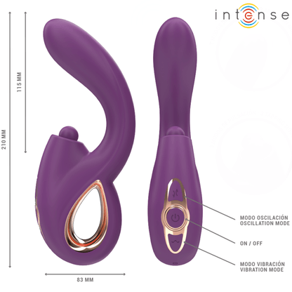 INTENSE - LALI MULTIFUNCTION G - SPOT VIBRATOR TAPPING & THRUST & VIBRATION PURPLE - Kink&Play