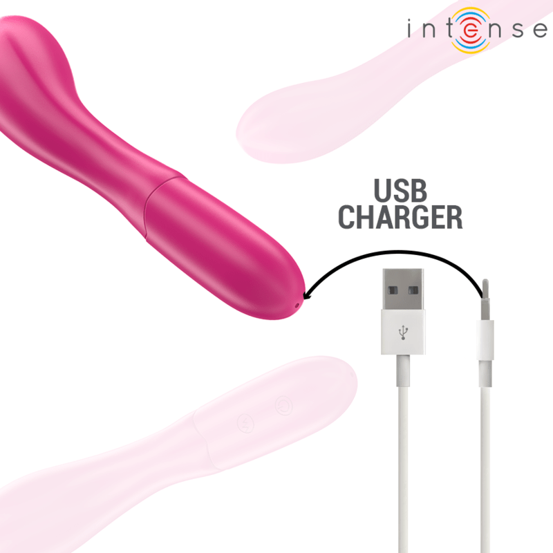 INTENSE - LISETTE VIBRATOR 19 CM FLEXIBLE 10 VIBRATIONS PINK - Kink&Play